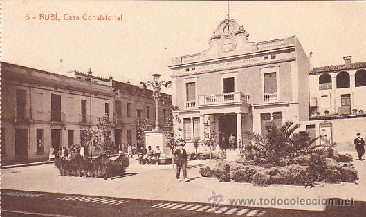 Postales: POSTAL RUBI CASA CONSISTORIAL - Foto 1