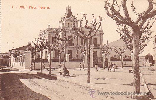 Postkarten: POSTAL RUBI PLA&Ccedil;A FIGUERES