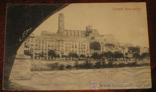 Postales: ANTIGUA POSTAL DE LERIDA - VISTA PARCIAL - EDICION CASAS - CIRCULADA.