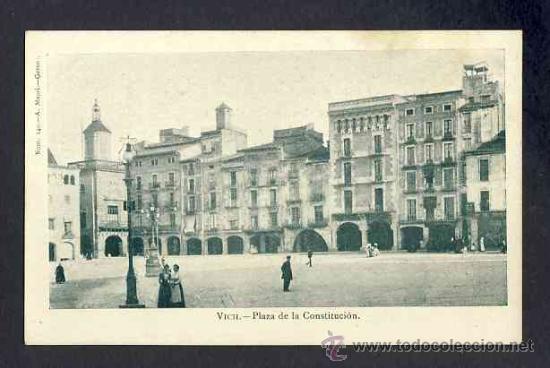 Postales: Postal de VIC: Pla&ccedil;a de la Constituci&oacute; (Mauri num.140) - Foto 1