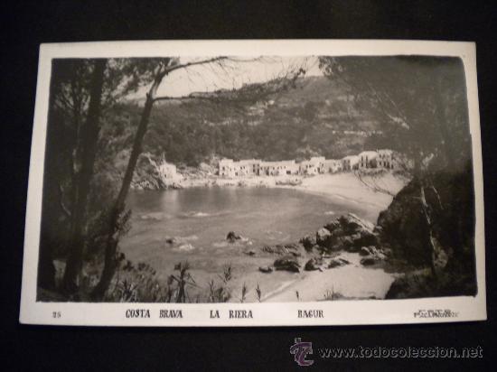 Postales: Postal costa brava la riera bagur.