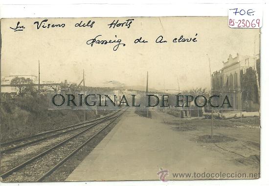 Postcards: (PS-23069)POSTAL FOTOGRAFICA DE SAN VICENS DELS HORTS-PASSEIG A.CLAVE