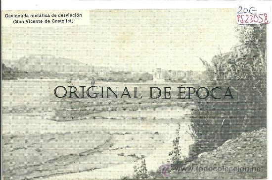 Postkarten: (PS-23058)POSTAL DE GAVIONADA METALICA DE DESVIACION(SAN VICENTE DE CASTELLET)