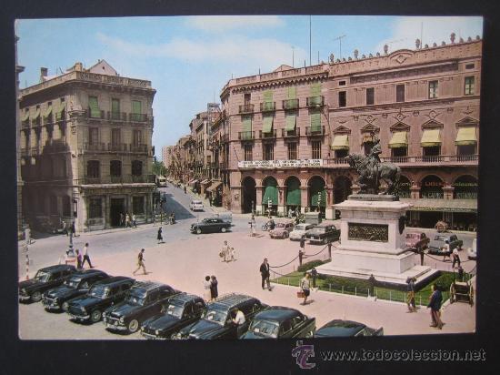Postales: Postal de la Plaza Prim de Reus - A&ntilde;os 60 - 15x10 cm