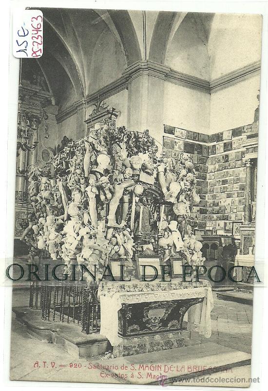 Postales: (PS-23463)POSTAL DE S.MAGIN DE LA BRUFAGA&Ntilde;A-Santuario.EX-VOTOS