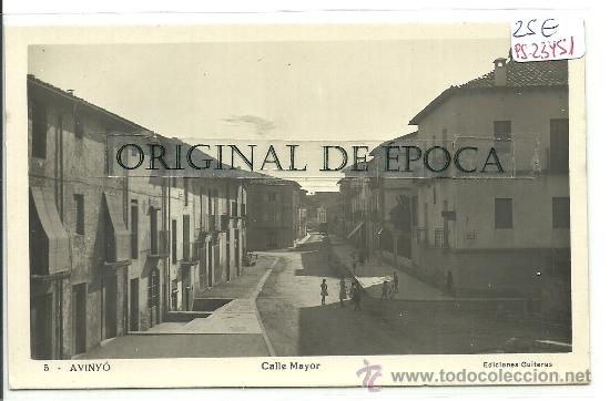 Postkarten: (PS-23451)POSTAL DE AVINYO-CALLE MAYOR