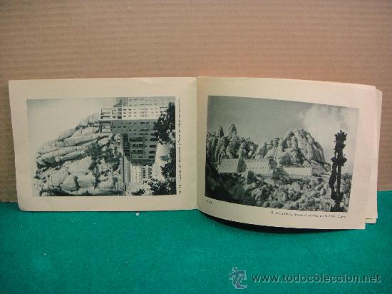 Postales: librito de 96 laminas del monasterio de montserrat y su entorno
