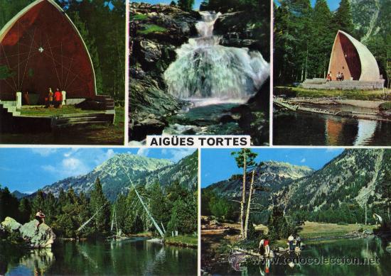 Postales: PIRINEOS CENTRALES AIGUES TORTES KOLORHAM ESCRITA CIRCULADA SELLO