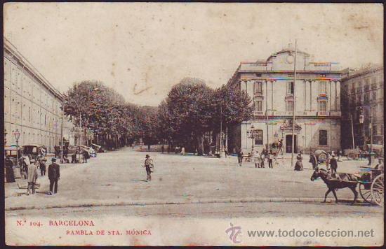 Postales: BARCELONA. Rambla de Santa M&oacute;nica - Foto 1
