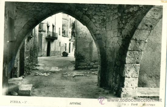 Postales: PIERA. ARRABAL. HACIA 1936. ESCRITA AL DORSO. - Foto 1