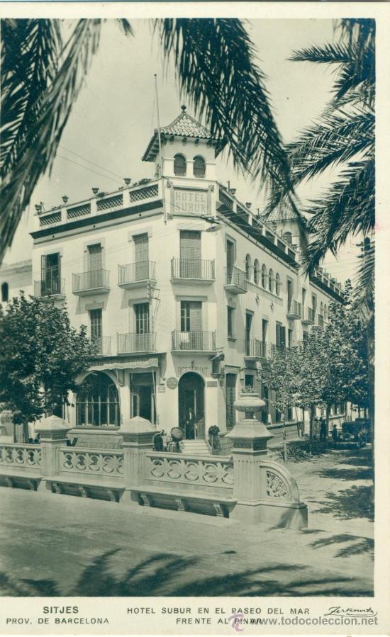 Postales: SITJES. HOTEL SUBUR. - Foto 1