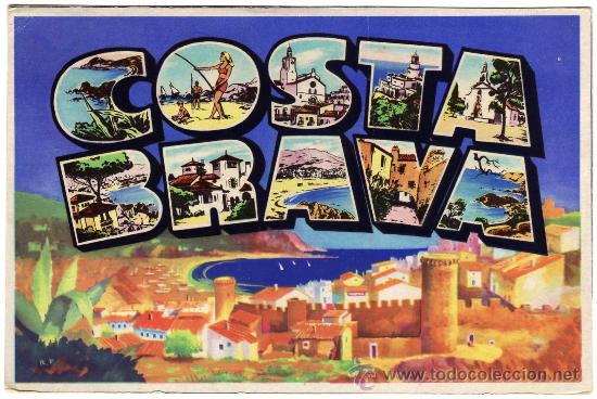 Postales: BONITA POSTAL - COSTA BRAVA (GERONA) - VARIAS VISTAS DE LA PROVINCIA