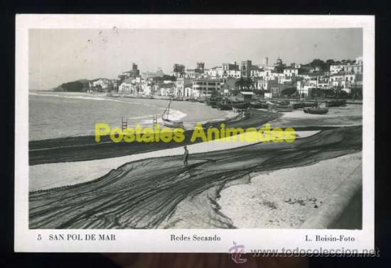 Postales: a02970 Sant Pol De Mar - Redes Secando - Roisin N&ordm;5 - Foto 1