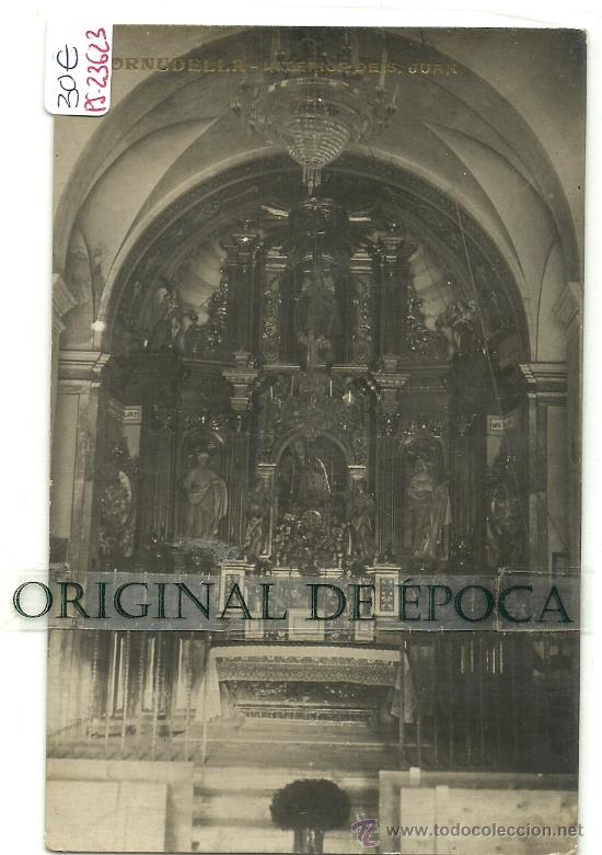 Postkarten: (PS-23623)POSTAL FOTOGRAFICA DE CORNUDELLA(TARRAGONA)INTERIOR DE SAN JUAN