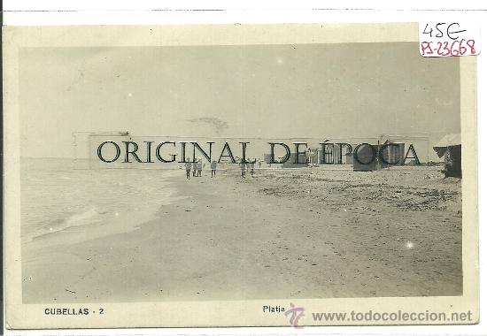 Postcards: (PS-23668)POSTAL FOTOGRAFICA DE CUBELLAS-PLATJA