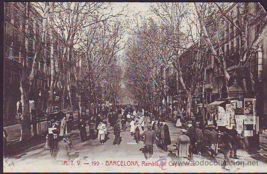Postales: BARCELONA. Rambla de Capuchinos - Foto 1