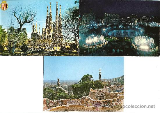 Postales: TRES POSTALES DE BARCELONA - Foto 1