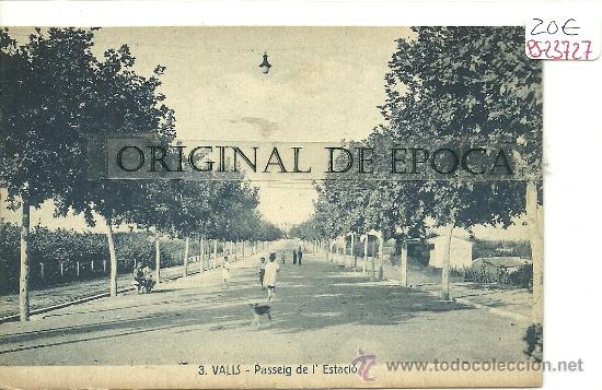 Postkarten: (PS-23727)POSTAL DE VALLS-PASSEIG DE L&acute;ESTACIO