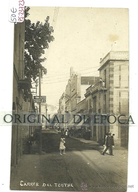Postcards: (PS-23723)POSTAL FOTOGRAFICA DE PALAMOS-CARRER DEL TEATRE