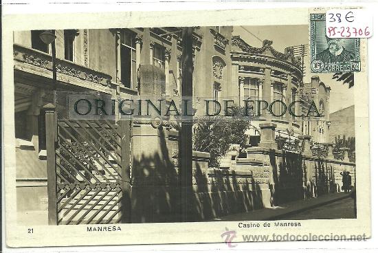 Postcards: (PS-23706)POSTAL FOTOGRAFICA DE MANRESA-CASINO