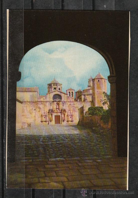 Postales: MONASTERIO DE POBLET. PUERTA Y FACHADA BARROCA DE LA IGLESIA
