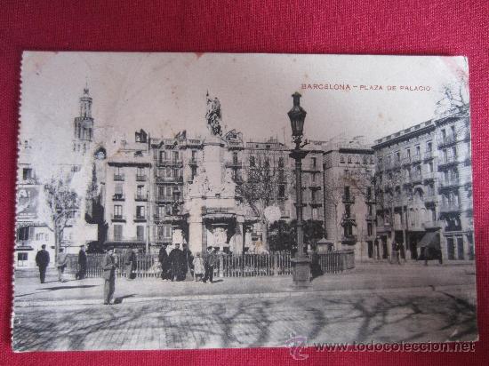 Postales: BARCELONA - PLAZA DE PALACIO - Foto 1