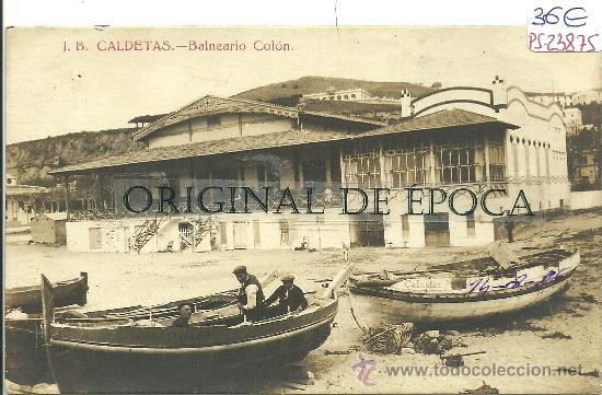 Postcards: (PS-23875)POSTAL FOTOGRAFICA DE CALDETAS-BALNEARIO COLON