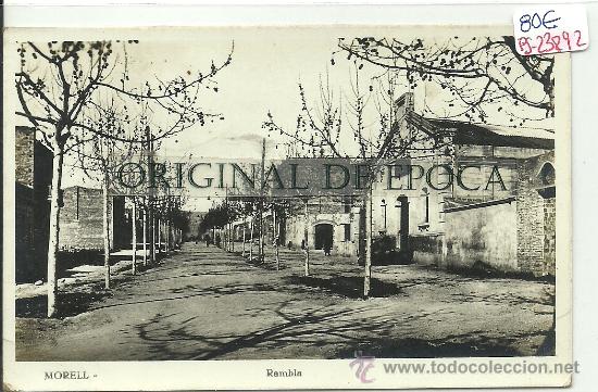 Postcards: (PS-23892)POSTAL FOTOGRAFICA DE MORELL(TARRAGONA)-RAMBLA