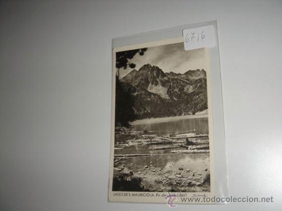 Postales: Postal balnco y negro Pirineo de Lleida, Lago de San Mauricio.