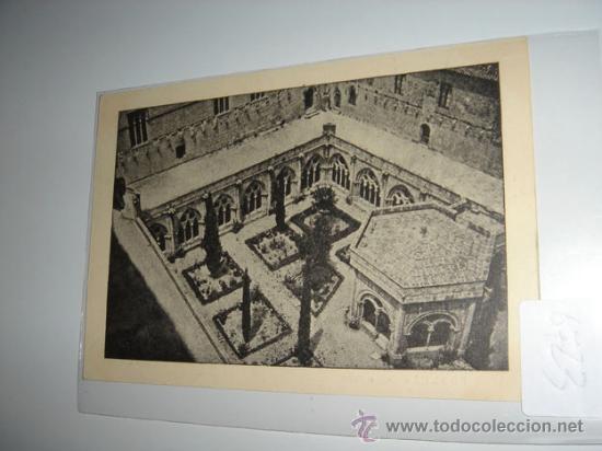 Postales: Postal balnco y negro Monasterio de Poblet,Claustro Mayor.