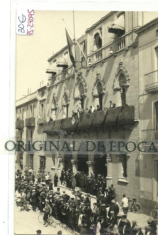 Postkarten: (PS-24095)POSTAL FOTOGRAFICA DE TARRASA-AYUNTAMIENTO.FIESTAS POPULARES.