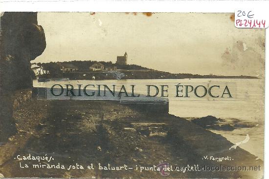 Postkarten: (PS-24144)POSTAL FOTOGRAFICA DE CADAQUES-LA MIRANDA SOTA EL BALUART I PUNTA DEL CASTELL