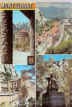 Cartoline: POSTAL A COLOR N&ordm; 130 MONTSERRAT DIFERENTES ASPECTOS ESCUDO DE ORO