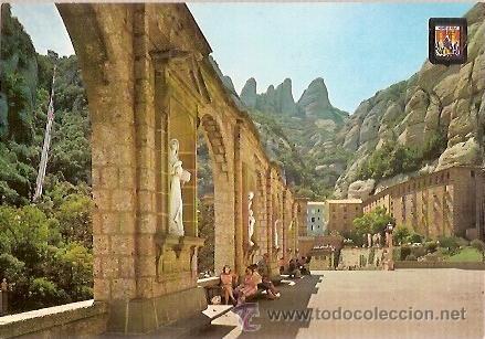 Cartoline: POSTAL A COLOR N&ordm; 2175 MONTSERRAT PLA&Ccedil;A DEL SANTUARI DETALL ESCUDO DE ORO