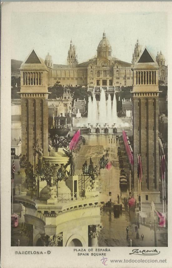 Postales: BARCELONA PLAZA DE ESPA&Ntilde;A - Foto 1