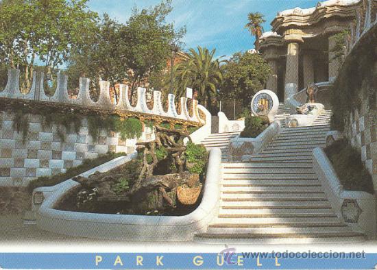 Postales: Barcelona, Parque G&uuml;ell (gaudi) - Foto 1
