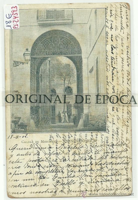 Postkarten: (PS-24393)POSTAL DE CALDAS DE MONTBUY-BALNEARIO RIUS