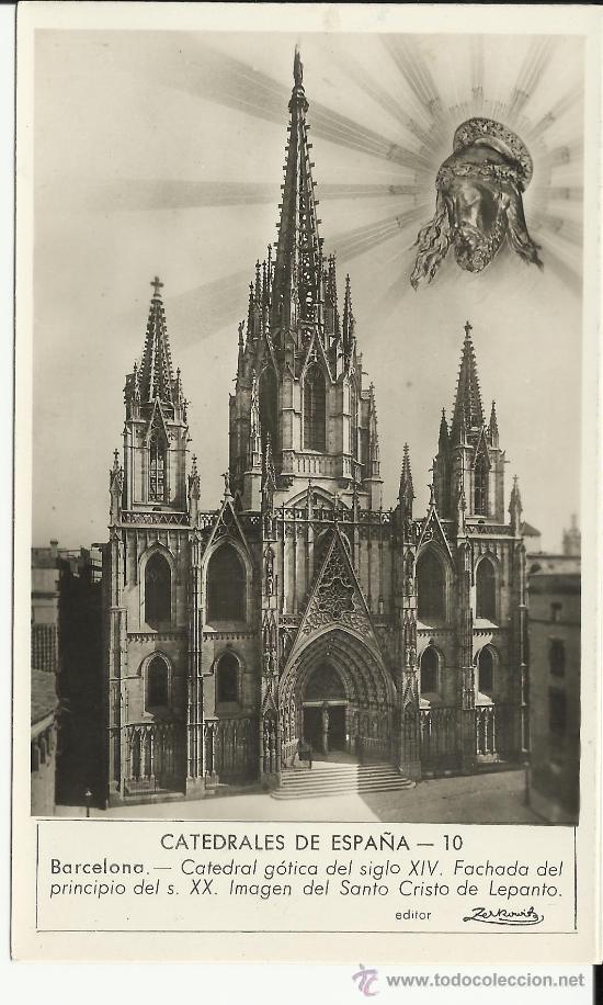 Postales: BARCELONA CATEDRAL SIN CIRCULAR - Foto 1