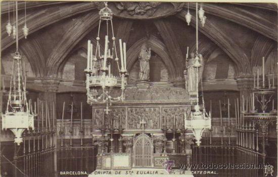 Postkarten: Barcelona, Cripta de Santa Eulalia en la Catedral