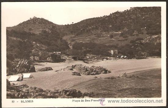 Postales: BLANES. PLAYA DE SAN FRANCISCO - Foto 1