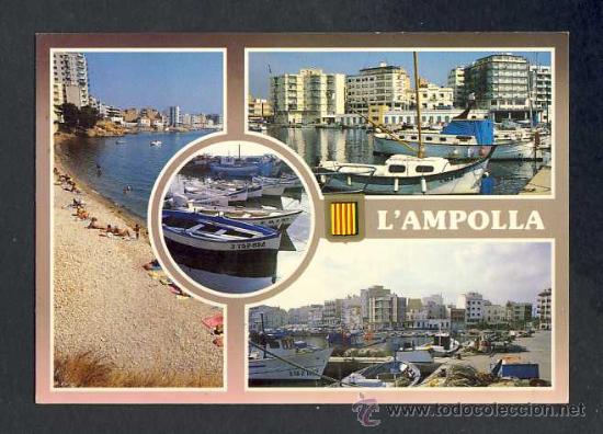 Postales: Postal de L' AMPOLLA: 4 vistes (Exd.Escut d' Or num.3)