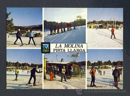 Postales: Postal de LA MOLINA: 6 vistes. Esqui (Ed.Escudo de Oro num.2)