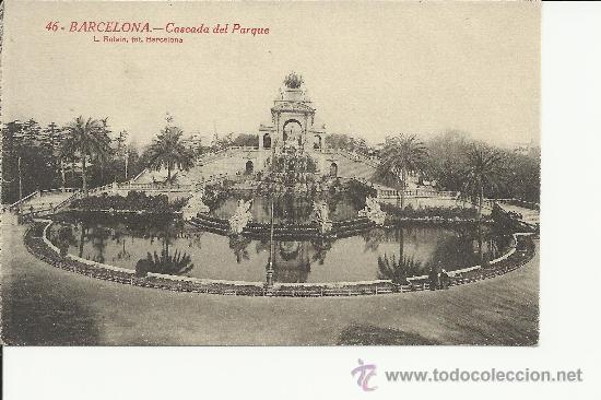 Postales: BARCELONA CASCADA DEL PARQUE SIN CIRCULAR - Foto 1