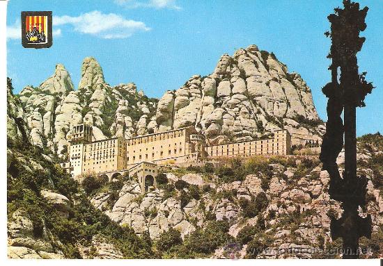 Postales: POSTAL DE MONTSERRAT, CIRCULADA CON SELLO - Foto 1