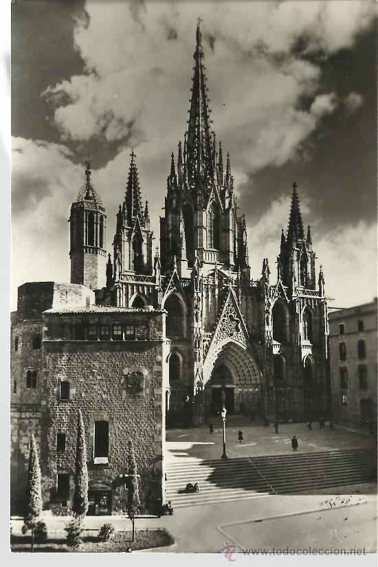 Postales: BARCELONA CATEDRAL SIN CIRCULAR - Foto 1