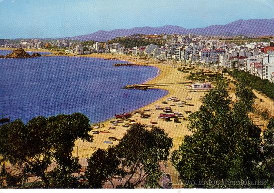 Postales: BLANES - GIRONA - VISTA GENERAL DE LA PLAYA - Foto 1
