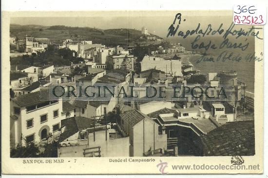 Postkarten: (PS-25123)POSTAL FOTOGRAFICA DE SAN POL DE MAR-DESDE EL CAMPANARIO