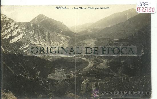 Postcards: (PS-25130)POSTAL FOTOGRAFICA DE FIGOLS-LAS MINAS.VISTA PANORAMICA