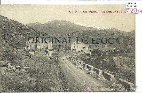 Postcards: (PS-25144)POSTAL DE GUARDIOLA-ESTACION DEL FERROCARRIL