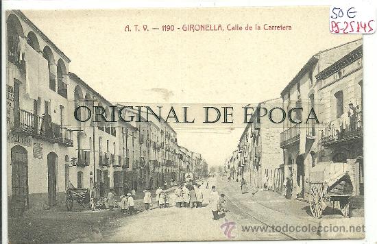 Postkarten: (PS-25145)POSTAL DE GIRONELLA-CALLE DE LA CARRETERA